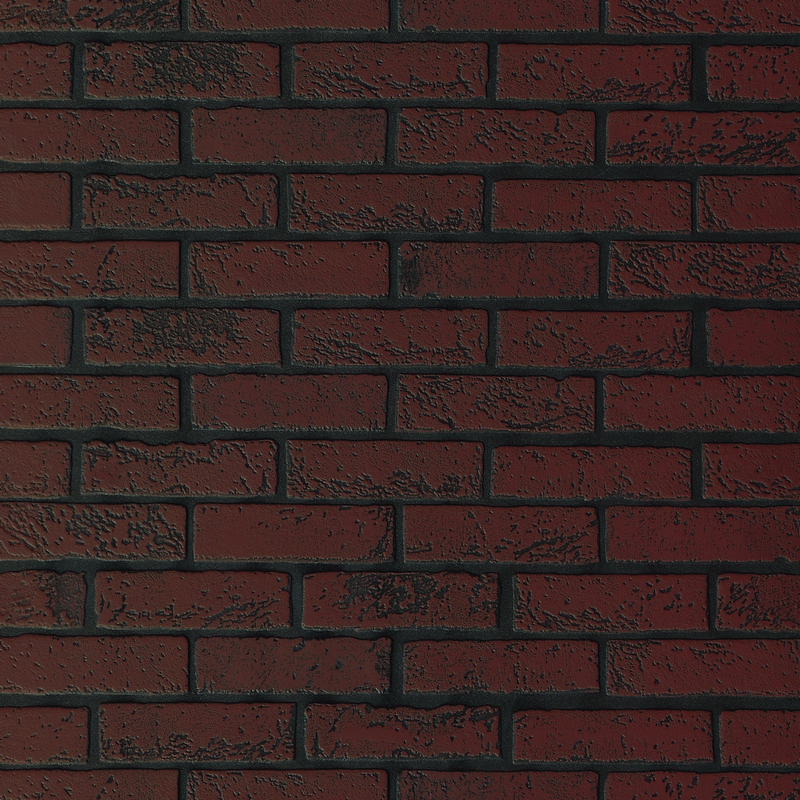 Листовая панель МДФ “Кирпич Темно-красный” 930х2200х6 мм